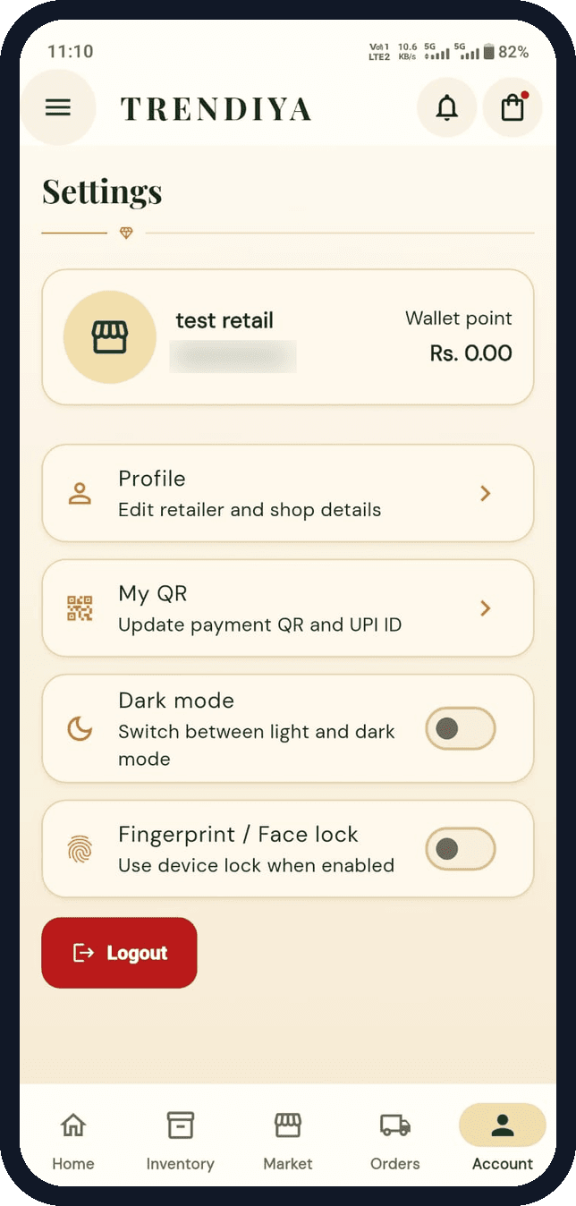 Trendiya mobile preview